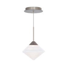 Load image into Gallery viewer, Chrysalis LED Mini Pendant Light in Brushed Nickel.
