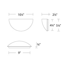 Load image into Gallery viewer, Collette LED Wall Light - line drawing.
