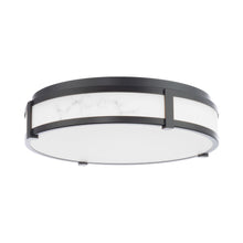 Load image into Gallery viewer, Constantine LED Flush Mount Ceiling Light in Black (18-Inch).
