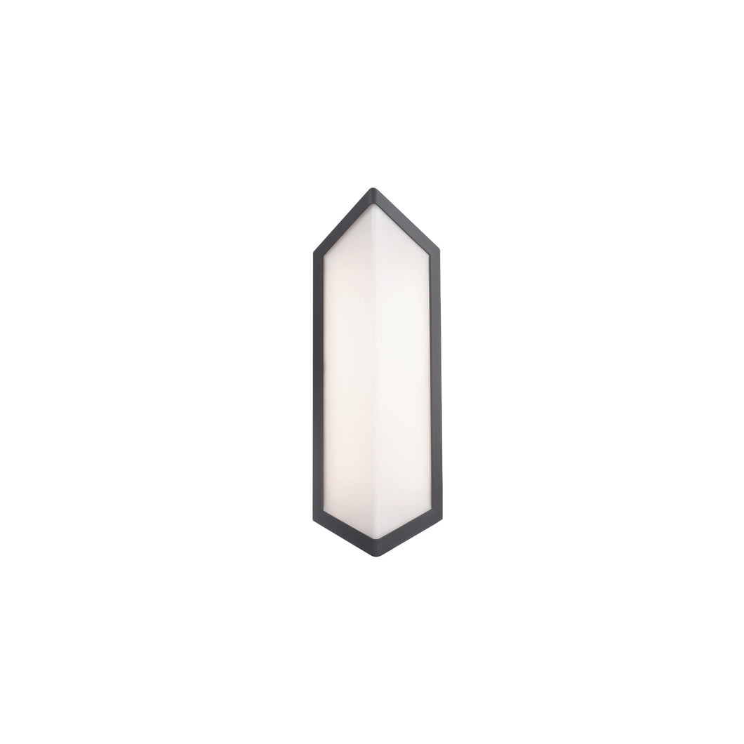 Corte Outdoor LED Wall Light in Black (Small).
