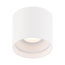 Load image into Gallery viewer, Downtown Outdoor LED Flush Mount Ceiling Light in White (Round).
