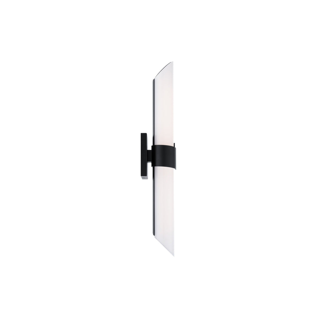 Fallon LED Bath Wall Light in Black.