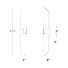 Load image into Gallery viewer, Fallon LED Bath Wall Light - line drawing.
