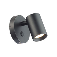 Load image into Gallery viewer, Kepler LED Wall Light in Black.
