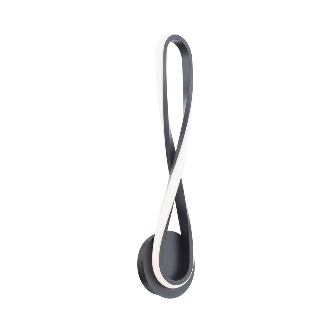 Marise LED Wall Light in Black.