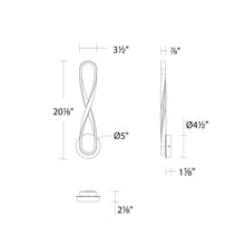 Load image into Gallery viewer, Marise LED Wall Light - line drawing.
