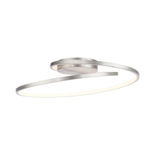 Load image into Gallery viewer, Marques LED Flush Mount Ceiling Light in Brushed Nickel.

