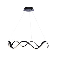 Load image into Gallery viewer, Morae LED Pendant Light in Black (Round).
