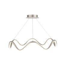 Load image into Gallery viewer, Morae LED Pendant Light in Brushed Nickel (Round).

