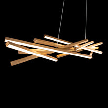 Load image into Gallery viewer, Parallax LED Chandelier in Detail.
