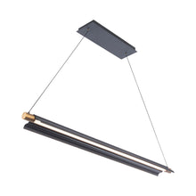 Load image into Gallery viewer, Pavilion LED Linear Pendant Light in Detail.
