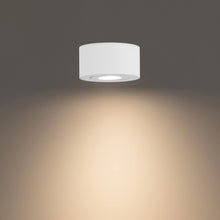 Load image into Gallery viewer, Peek Outdoor LED Flush Mount Ceiling Light in Detail.
