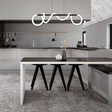 Load image into Gallery viewer, Tightrope LED Pendant Light in kitchen.
