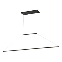 Load image into Gallery viewer, E=MC2 LED Linear Pendant Light in Black.
