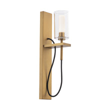 Load image into Gallery viewer, Eames LED Bath Wall Light in Aged Brass.
