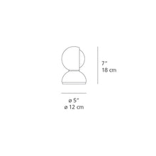 Load image into Gallery viewer, Eclisse Table Lamp - line drawing.
