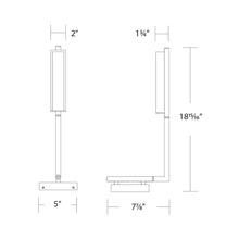 Load image into Gallery viewer, Eero LED Swing Arm Light - line drawing.
