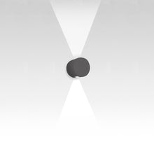 Load image into Gallery viewer, Effetto Round Outdoor LED Wall Light in Anthracite Grey/7W/2 Beam Wide Flood.
