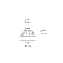 Load image into Gallery viewer, Ego Drive-Over Round Outdoor LED Ceiling Light - line drawing.
