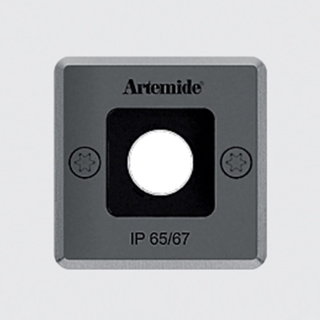 Ego Drive-Over Square Outdoor LED 14 Degree Ceiling Light in Small (3000K/14 Degrees).