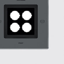 Load image into Gallery viewer, Ego Drive-Over Square Outdoor LED 14 Degree Ceiling Light in Detail.
