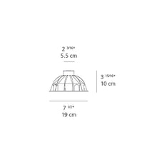 Load image into Gallery viewer, Ego Drive-Over Square Outdoor LED 14 Degree Ceiling Light - line drawing.
