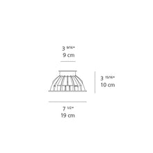 Load image into Gallery viewer, Ego Drive-Over Square Outdoor LED 14 Degree Ceiling Light - line drawing.
