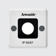 Load image into Gallery viewer, Ego Square Recessed Outdoor LED Ceiling Light in White Ral9002/Small (3000K/14 Degrees).
