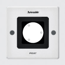 Load image into Gallery viewer, Ego Square Recessed Outdoor LED Ceiling Light in White Ral9002/Medium (3000k/10 Degrees).
