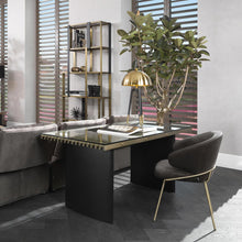 Load image into Gallery viewer, Coyote Table Lamp in office.
