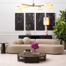 Load image into Gallery viewer, Evergreen Chandelier in living room.
