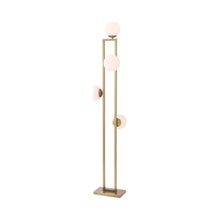 Load image into Gallery viewer, Pascal Floor Lamp in Light Brushed Brass.
