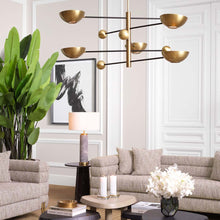 Load image into Gallery viewer, Salinas Chandelier in living room.
