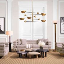 Load image into Gallery viewer, Salinas Chandelier in living room.
