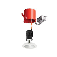Load image into Gallery viewer, 4&quot; Remodel IC Airtight Housing 2-Hr Fire Rated Ceilings in Detail.
