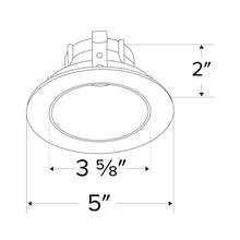 Load image into Gallery viewer, Pex™ 4″ Round Deep Reflector - line drawing.
