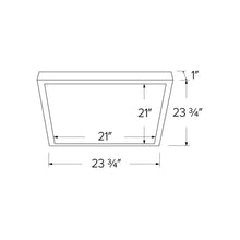 Load image into Gallery viewer, Sky Panels XL with 3-CCT Switch LED Ceiling Light - line drawing.
