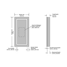 Load image into Gallery viewer, Ambiance LED Mirrored Cabinet - line drawing.

