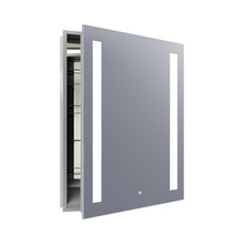 Load image into Gallery viewer, Ascension LED Mirrored Cabinet in Small/Right Door Swing.
