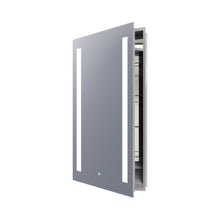 Load image into Gallery viewer, Ascension LED Mirrored Cabinet in Large/Left Door Swing.
