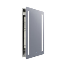 Load image into Gallery viewer, Ascension LED Mirrored Cabinet in Large/Right Door Swing.
