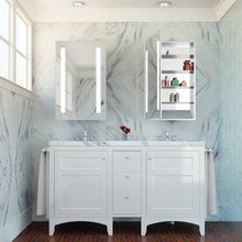 Load image into Gallery viewer, Ascension LED Mirrored Cabinet in bathroom.
