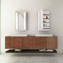 Load image into Gallery viewer, Ascension LED Mirrored Cabinet in bathroom.
