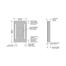 Load image into Gallery viewer, Ascension LED Mirrored Cabinet - line drawing.
