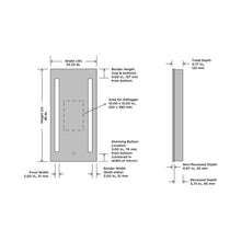 Load image into Gallery viewer, Ascension LED Mirrored Cabinet - line drawing.
