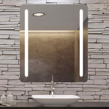 Load image into Gallery viewer, Bela LED Lighted Mirror in bathroom.
