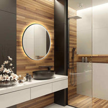 Load image into Gallery viewer, Brilliance LED Lighted Mirror in bathroom.
