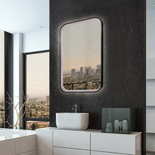Load image into Gallery viewer, Eminence LED Lighted Mirror in bathroom.
