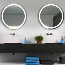 Load image into Gallery viewer, Eternity LED Lighted Mirror in bathroom.
