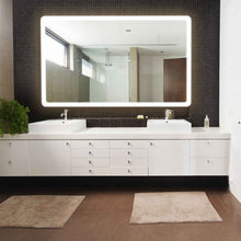 Load image into Gallery viewer, Eyla LED Lighted Mirror in bathroom.
